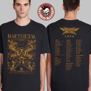 import placeholder for babymetal the one 2025 tee limited color gold two 