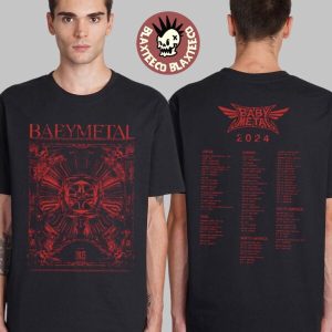 import placeholder for babymetal the one 2025 tee red color two sides uni