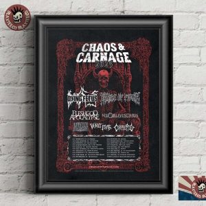 import placeholder for chaos and carnage tour 2025 poster with lineup and