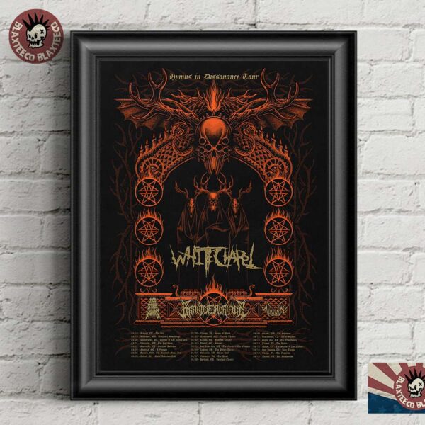 import placeholder for whitechapel hymns in dissonance tour 2025 poster t