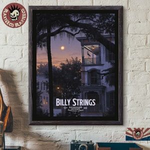billy strings night 2 poster for show in savannah georgia at enmarket arena on april 12 2025 home decor poster canvas 600x600 1.jpg