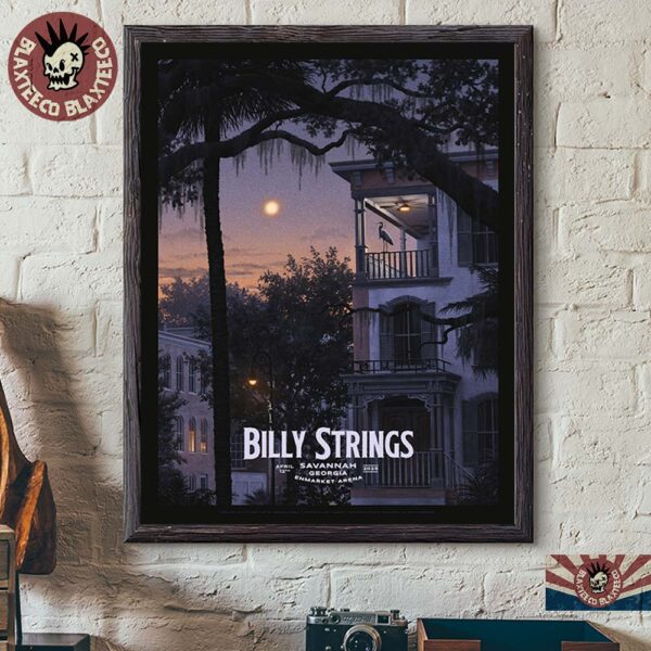 billy strings night 2 poster for show in savannah georgia at enmarket arena on april 12 2025 home decor poster canvas 600x600 1.jpg