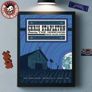 christ stapleton noblesville indiana 2025 night 1 gig poster at ruoff music center on august 1 2025 home decor poster canvas 600x600 1.jpg