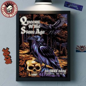 queens of the stone age zagreb croatia 2025 event poster at src salata on july 22 2025 home decor poster canvas 600x600 1.jpg